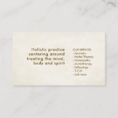 Blume des Lebens - Lotus Blume Ornament  Visitenkarte (Rückseite)