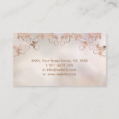 Blume des Lebens Lotus Blume  Visitenkarte (Rückseite)