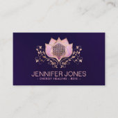 Blume des Lebens Lotus Blume Visitenkarte (Vorderseite)