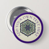 BLUME DES LEBENS - Lotus Button (Vorne & Hinten)