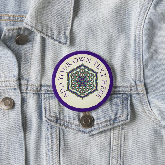 BLUME DES LEBENS - Lotus Button (Beispiel)