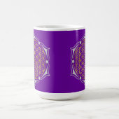 Blume des Lebens - Lotus gold silber Kaffeetasse (Mittel)