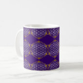 Blume des Lebens - Lotus silver Kaffeetasse (Vorderseite Links)