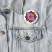 Blume des Lebens Lotus - violet orange / trans. Button (Beispiel)