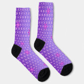 BLUME DES LEBENS - magenta - rosa Muster Socken (Rechts)