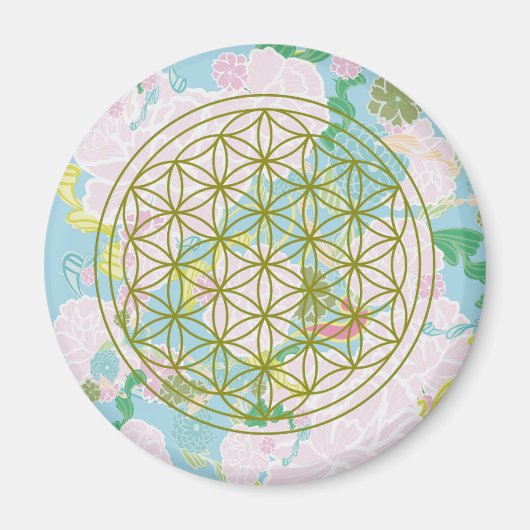 Blume des Lebens Magnet (Vorne)