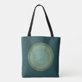 Blume des Lebens - Mandala 1 Tasche (Rückseite)