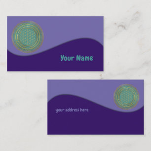 Blume des Lebens - Mandala 1 Visitenkarte