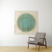 Blume des Lebens - Mandala 1 Wandteppich (Beispiel (Horizontal))