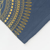 Blume des Lebens - Mandala 2 Fleecedecke (Ecke)