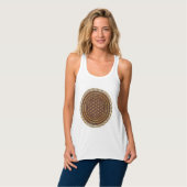 Blume des Lebens - Mandala 3 Tank Top (Vorderseite Vollansicht)