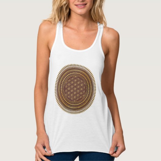 Blume des Lebens - Mandala 3 Tank Top (Vorderseite)