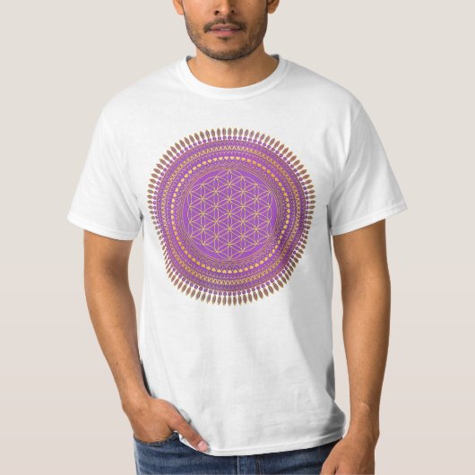 Blume des Lebens - Mandala 4 T-Shirt (Vorderseite)