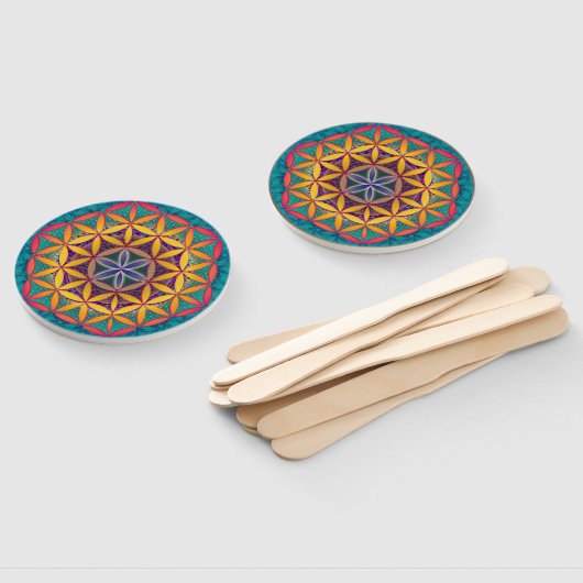 Blume des Lebens Mandala Fächer (Non-assembled)