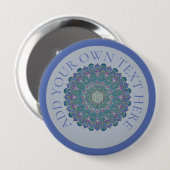 Blume des Lebens - Mandala Indien Stil 1 Button (Vorne & Hinten)