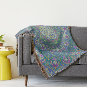 Blume des Lebens - Mandala Indien Stil 1 Decke