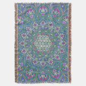 Blume des Lebens - Mandala Indien Stil 1 Decke (Vorderseite Vertikal)
