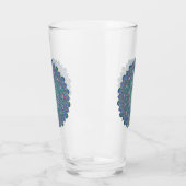 Blume des Lebens - Mandala Indien Stil 1 Glas (Links)