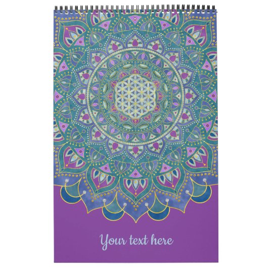 Blume des Lebens - Mandala Indien Stil 1 Kalender (Titelbild)