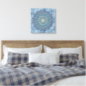 Blume des Lebens - Mandala Indien Stil 1 Leinwanddruck (Insitu (Schlafzimmer))