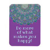 Blume des Lebens - Mandala Indien Stil 1 Magnet (Vertikal)