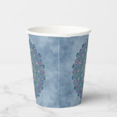 Blume des Lebens - Mandala Indien Stil 1 Pappbecher (Rechts)