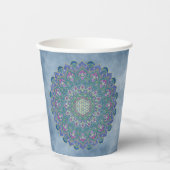 Blume des Lebens - Mandala Indien Stil 1 Pappbecher (Vorderseite)