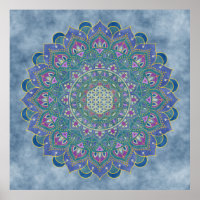 Blume des Lebens - Mandala Indien Stil 1