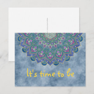 Blume des Lebens - Mandala Indien Stil 1 Postkarte