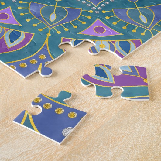 Blume des Lebens - Mandala Indien Stil 1 Puzzle (Seite)