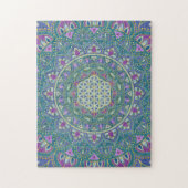 Blume des Lebens - Mandala Indien Stil 1 Puzzle (Vertikal)