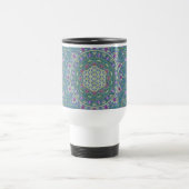 Blume des Lebens - Mandala Indien Stil 1 Reisebecher (Mittel)
