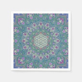 Blume des Lebens - Mandala Indien Stil 1 Serviette (Vorderseite)