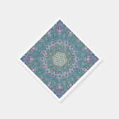 Blume des Lebens - Mandala Indien Stil 1 Serviette (Ecke)