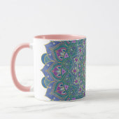 Blume des Lebens - Mandala Indien Stil 1 Tasse (Links)