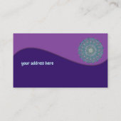 Blume des Lebens - Mandala Indien Stil 1 Visitenkarte (Rückseite)
