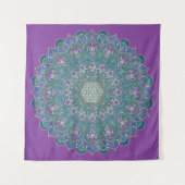 Blume des Lebens - Mandala Indien Stil 1 Wandteppich (Vorderseite (Horizontal))