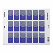 Blume des Lebens - Mandala Indien Stil 2 Adressaufkleber (Vorne)