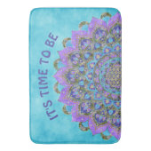 Blume des Lebens - Mandala Indien Stil 2 Badematte (Vorderseite Vertikal)