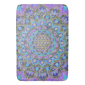 Blume des Lebens - Mandala Indien Stil 2 Badematte (Vorderseite Vertikal)