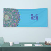 Blume des Lebens - Mandala Indien Stil 2 Banner (Messe)