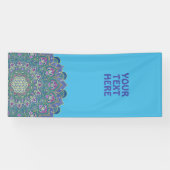 Blume des Lebens - Mandala Indien Stil 2 Banner (Horizontal)
