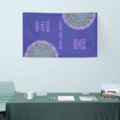Blume des Lebens - Mandala Indien Stil 2 Banner (Messeveranstaltung)