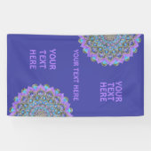 Blume des Lebens - Mandala Indien Stil 2 Banner (Horizontal)