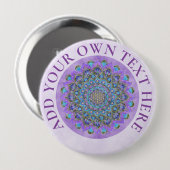 Blume des Lebens - Mandala Indien Stil 2 Button (Vorne & Hinten)