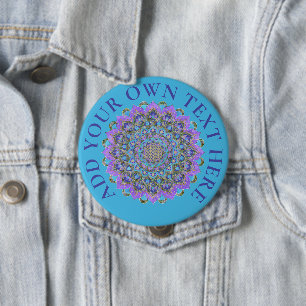 Blume des Lebens - Mandala Indien Stil 2 Button