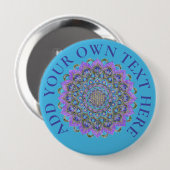 Blume des Lebens - Mandala Indien Stil 2 Button (Vorne & Hinten)