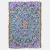 Blume des Lebens - Mandala Indien Stil 2 Decke (Vorderseite Vertikal)