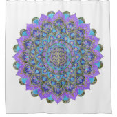 Blume des Lebens - Mandala Indien Stil 2 Duschvorhang (Vorderseite)