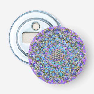 Blume des Lebens - Mandala Indien Stil 2 Flaschenöffner